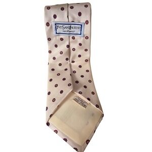 Yves Saint Laurent Neckwear Mens Silk Geometric Pattern Luxury Neck Tie